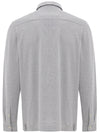 Corneliani Camicia grigio manica lunga da uomo