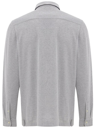 Corneliani Camicia grigio manica lunga da uomo