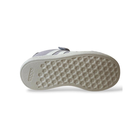 Sneakers bambino Adidas Grand Court grigio bianco sportive