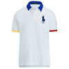 Ralph Lauren Polo Uomo Multi Colore Polo Colorata Custom Slim-Fit Mezze Maniche Maglia Polo Con Colletto Big Pony