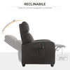 Poltrona Relax Massaggiante con Telecomando e 8 Programmi, Reclinazione e Poggiapiedi, 68x88x98cm, Marrone ZS1700-143V90BNZS1