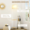 Lampada da Terra Moderna con Tavolino a 2 Livelli per Soggiorno e Camera da Letto, 43L x 39.5P x 162A cm WL8B31-320WL8