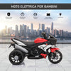 Moto Elettrica per Bambini 3-5 Anni (max. 25kg) con 3 Ruote, Luci e Suoni, Batteria 6V, Rosso, 86x42x52cm GF6370-102RDGF6