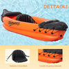 Canoa Gonfiabile 2 Posti in PVC con 2 Remi in Alluminio e Accessori, Arancione TG8A31-007TG8