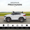 Macchina Elettrica per Bambini 3-5 Anni Mercedes con Cintura di Sicurezza e Telecomando, Bianco MN1370-074V90WTMN1