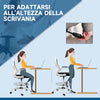 Sedia da Ufficio Ergonomica in Tessuto Traspirante con Altezza Regolabile e Braccioli Ribaltabili, 59x65x110-130 cm JK6921-628V00BKJK6