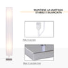 Lampada da Terra con Piantana in Tessuto, Bianco YH8B31-019YH8
