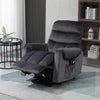 poltrona anziani disabili elettrica alza persona soggiorno salotto poltrona letto relax massaggiante con telecomando punti massaggio vibrazione riscaldante alzata assistita massaggi imbottita velluto grigio poltrone elettriche R5B713-090V90CGGG7