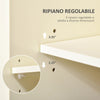 Isola per Cucina per Utensili e Accessori con Cassetti, Armadietto e Portasciugamani, 110x49.5x89.5 cm, Bianco KY7801-171KY7