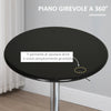 Tavolo da Bar 61x76-98cm Nero KL5835-505BKKL5 , soggiorno salotto bar pub longe bar basso nero bianco marrone grgio design moderno sala moderno alto divano rotondo
