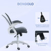Sedia da Ufficio Ergonomica con Schienale a Rete e Altezza Regolabile, 65.5x61.5x88-97.5cm, Grigio YH6921-511V01GYYH6