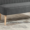 Divano 2/3 Posti 117x57x77 Grigio Chiaro EW2833-524V04GYYT2 , soggiorno salotto angolare ad angolo nero bianco marrone beige basso contenitore clic clac design moderno letto divani sala studio ufficio grande
