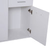 credenza bianca madia mobile tv bianco Armadietto da Ufficio studio 3 Armadietti 2 Cassetti Legno 106x35x76cm buffet comò cucina soggiorno F837-003A