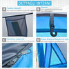 Tenda da Campeggio a Cupola con 2 Finestre e Design Pop-Up a Igloo, 220x108x110 cm, Blu TW3A20-170BUTW3