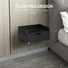 Set 2 Comodini Sospesi in Truciolato Nero per Camera da Letto e Soggiorno, 40x30x19.5 cm, Nero MG6831-629V00BKMG6
