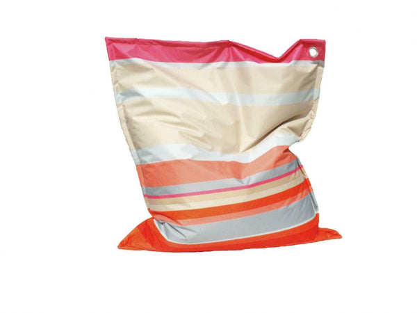 Cuscinone enorme da giardino a righe per esterno 160x135 h cm
