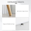 Mobile da Salotto con 2 Armadietti a 2 Ante e Cassetto in legno Pino, 100x40x82 cm, Grigio e Bianco mobile tv credenza madia F838-196LGA