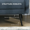 Divano in Tessuto e 2 Cuscini 135x75x82cm Blu Scuro BN2839-758V02DBHJ2 , soggiorno salotto angolare ad angolo nero bianco marrone grigio beige basso contenitore clic clac design moderno letto divani sala studio ufficio grande