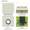 Gazebo da Giardino 3x4 m con Tende e Tetto a 2 Livelli Bianco Crema 01-0154
