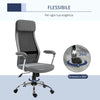 Sedia da Ufficio Ergonomica Girevole, Altezza Regolabile e Dondolamento, Poltrona in Tessuto a Rete 65x67x119-129cm Grigio DF4921-385CGFD4