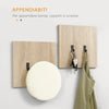 Set Mobile da Ingresso con Attaccapanni, Scarpiera con Panca e Scaffale, Grigio e Naturale GY6837-255CGGY6