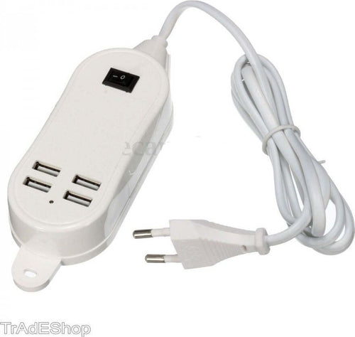 5A 3A 4 PORTO USB DA MURO CARICABATTERIA ADATTATORE ALIMENTAZIONE PER SMARTPHONE Elettronica/Informatica/Accessori/Cavi e accessori/Cavi/Cavi USB Trade Shop italia - Napoli, Commerciovirtuoso.it