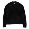 MARINE SERRE Wild Puffy Knit Crewneck Sweater in Black da uomo