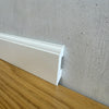 Battiscopa Firenze in POLIMERI linea BASICBOARD  65x10mm - BIANCO pitturabile (prezzo al metro)
