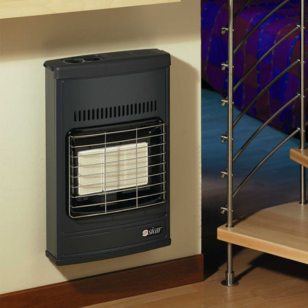Stufa a gas da muro e pavimento 40 Metano ad infrarossi 4,2 Kw per interno con accensione Piezo