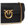 Pinko borse a mano donna pinko - love box baguette nappa - nero da donna
