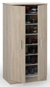 KIT ARMADIO-SCARPIERA PORTASCARPE CM. 55X36X108H BIANCO O ROVERE