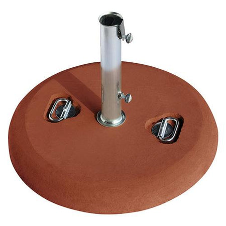 Base in cemento con maniglie per ombrellone palo centrale Ø 55 cm