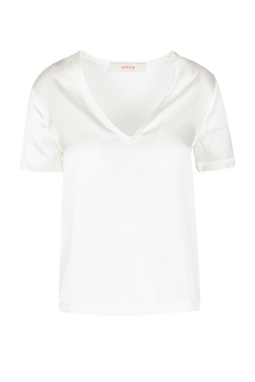 JUCCA Jucca - T-shirt - 451183 - Panna da donna