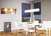 STUFA A PELLET KING MODELLO KW 6 GRIGIO BIANCO BORDEAUX