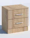 KIT COMODINO 2 CASSETTI CM. 45X34X47H ROVERE O ROVERE BIANCO