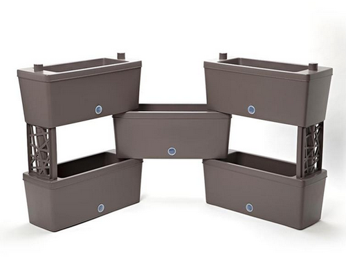 FIORIERE FIORIERA KIT COMPONIBILE 5 PEZZI BRICK CM. 59x23x27H