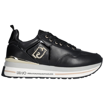 LIU JO sneakers nere in pelle MAXI WONDER
