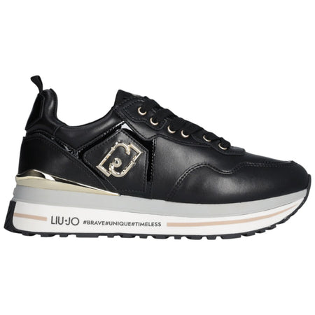 LIU JO sneakers nere in pelle MAXI WONDER