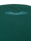 DSQUARED2 T-shirt Overfit in Cotone Verde con Stampa Dsquared2. da uomo