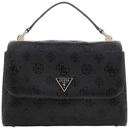 Guess borsa a mano nera 4G Logo peony TISHA HWPD7764200BLO
