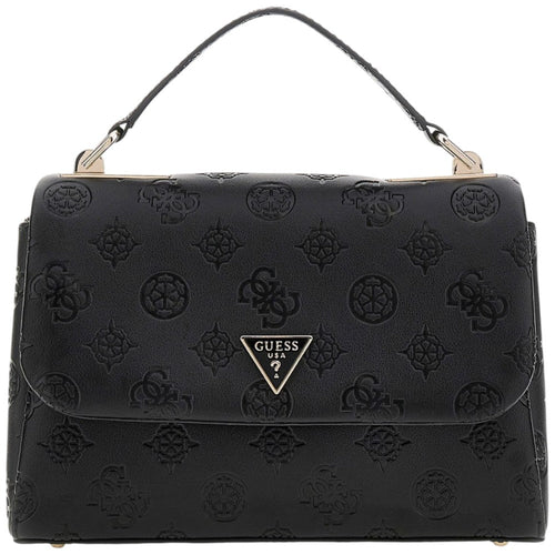 Guess borsa a mano nera 4G Logo peony TISHA HWPD7764200BLO