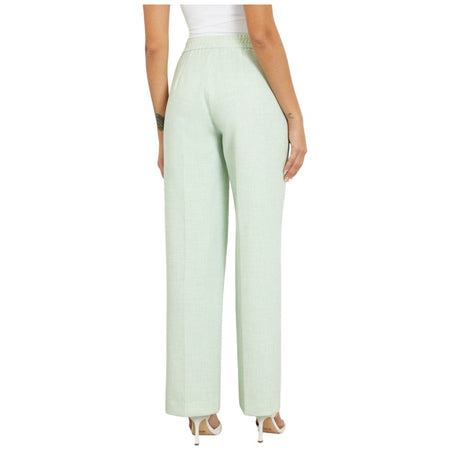 Pantalone vita alta verde menta W4GB13 WG4P2 Pantaloni Guess