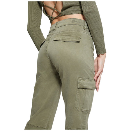 Guess pantalone cargo verde Sexy Kori W4RB59 W93CL