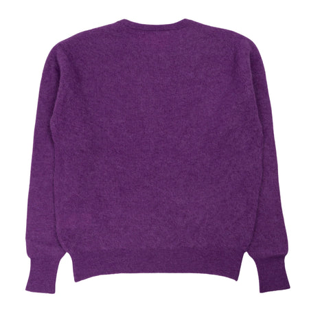 AURALEE Baby Suri Alpaca Sheer Knit p/o in Purple da uomo
