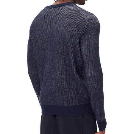 Guess maglione blu a coste JOHNATHAN M5BR20 Z0482 FBCT