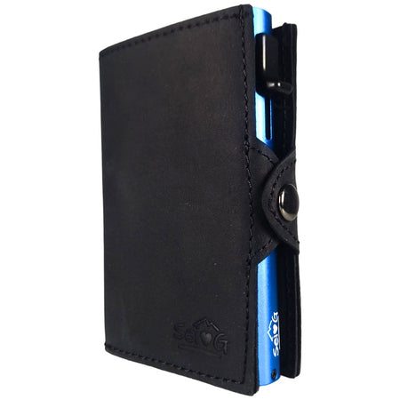 Sei G portacarte safe magnetic royal con custodia in pelle nera