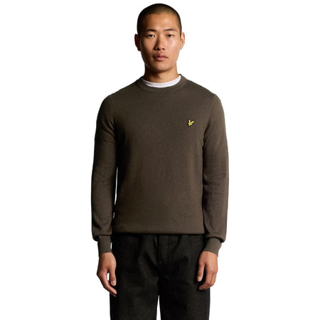 Lyle & Scott pullover merino cioccolata KN2110VC