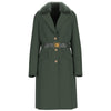 Guess cappotto verde con cintura NEW PATRICE W5BL25W2672A81B