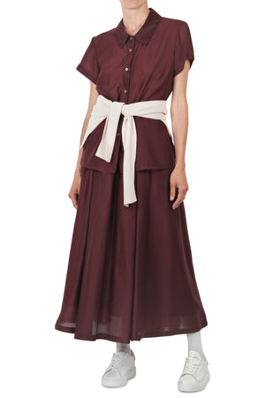 LA FEMME BLANCHE La Femme Blanche - Camicia - 451602 - Prugna da donna