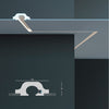 €9,99 a barra *** STOCK *** Pacco da 6 barre di cornice XPS a soffitto Con alloggio LED 165X70x1150 KD120 - Eternal Parquet